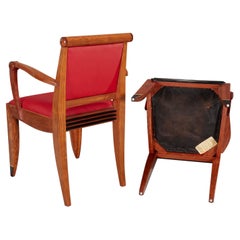 Handgefertigte Stühle im Ruhlmann-Stil im Art-déco-Stil von Ronald C. Puckett & Co.