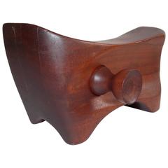Studio Crafted Wood Bank Sculpture 5