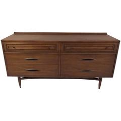 Mid-Century Modern Broyhill Six Drawer Bedroom Dresser