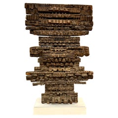 Oversized Sculptural Wood Artwork by Hugo Rodriguez