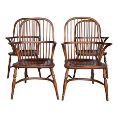 Fauteuils anglais Windser Set of 4