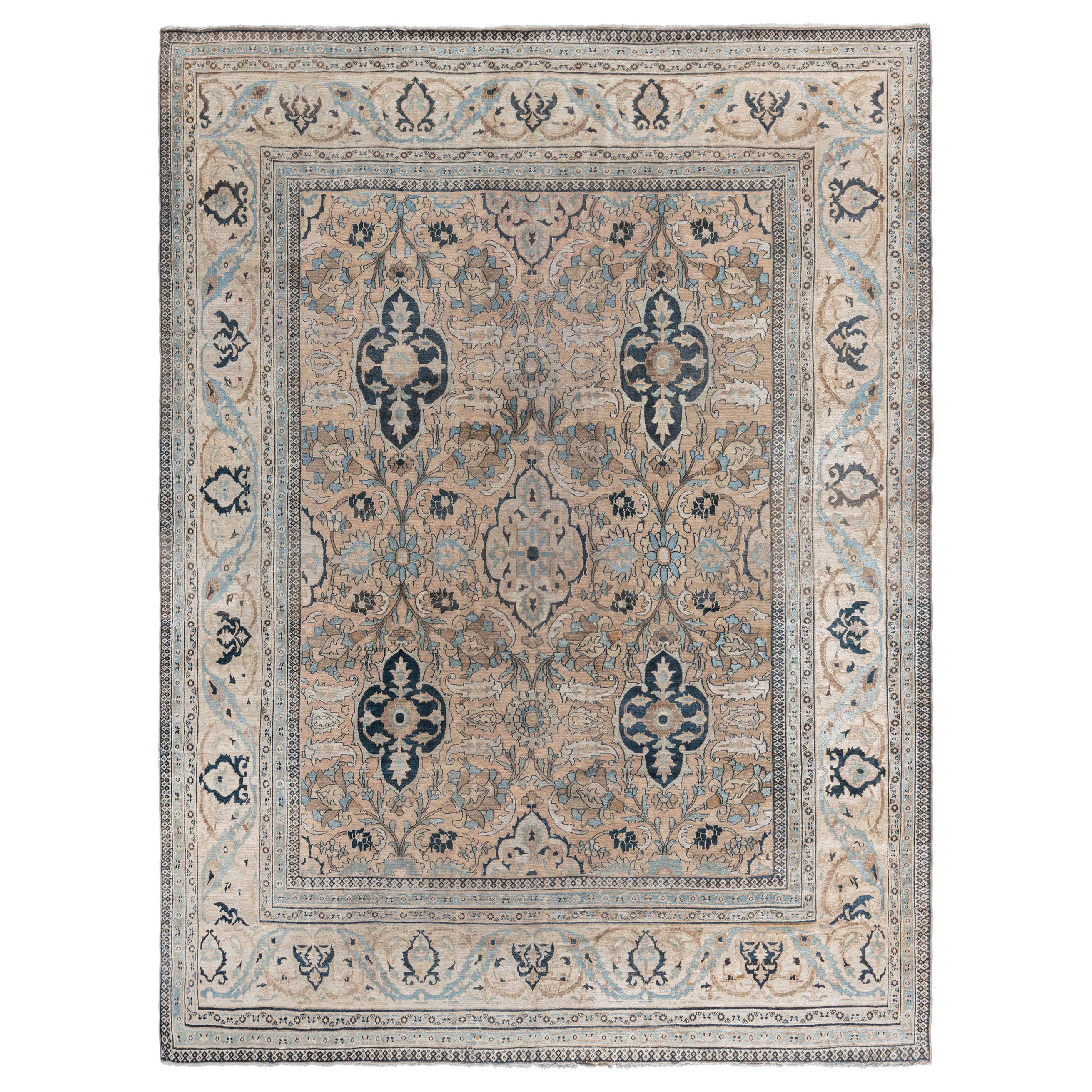Doris Leslie Blau Early 20th Century Persian Meshad Handmade Wool Rug