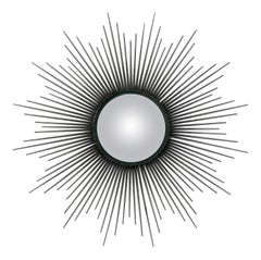 Sehr großer original CHATY Sun Wandspiegel, 1950er Jahre 100,5cm 39.6"