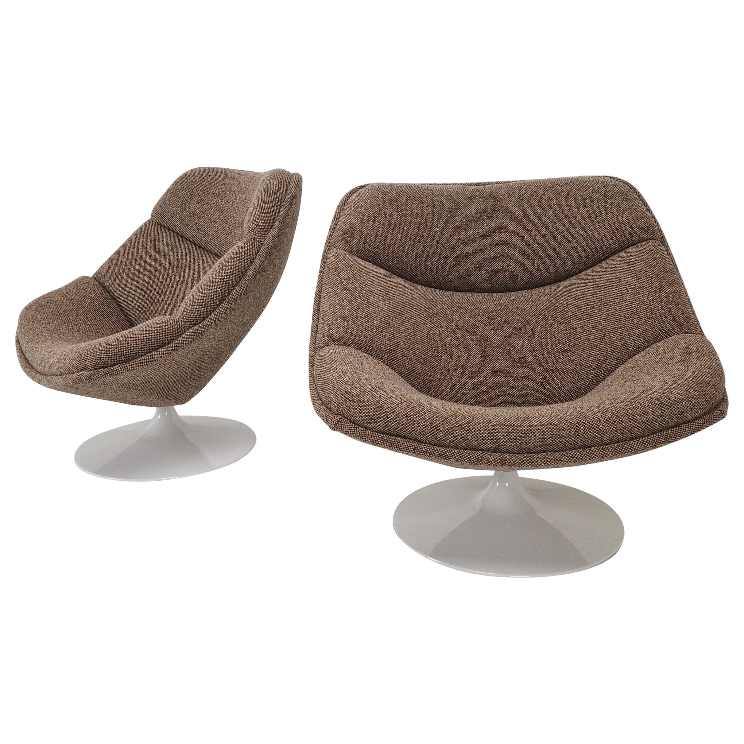 Set of 2 F557 Lounge Chairs by Pierre Paulin for Artifort, 1960s