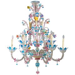 Italian Ca' Rezzonico Chandelier in the Galliano Ferro Style 6