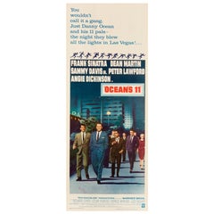 „Ocean's 11“ Original Vintage U.S. Insert-Filmplakat, 1960