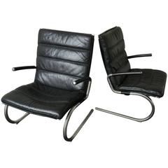 Rare Pair of Lounge Chairs by Jørgen Kastholm 1