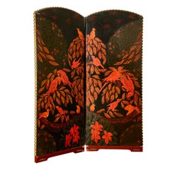 Ivan da Silva BRUHNS (1881-1980), screen with two panels, signed and dated.