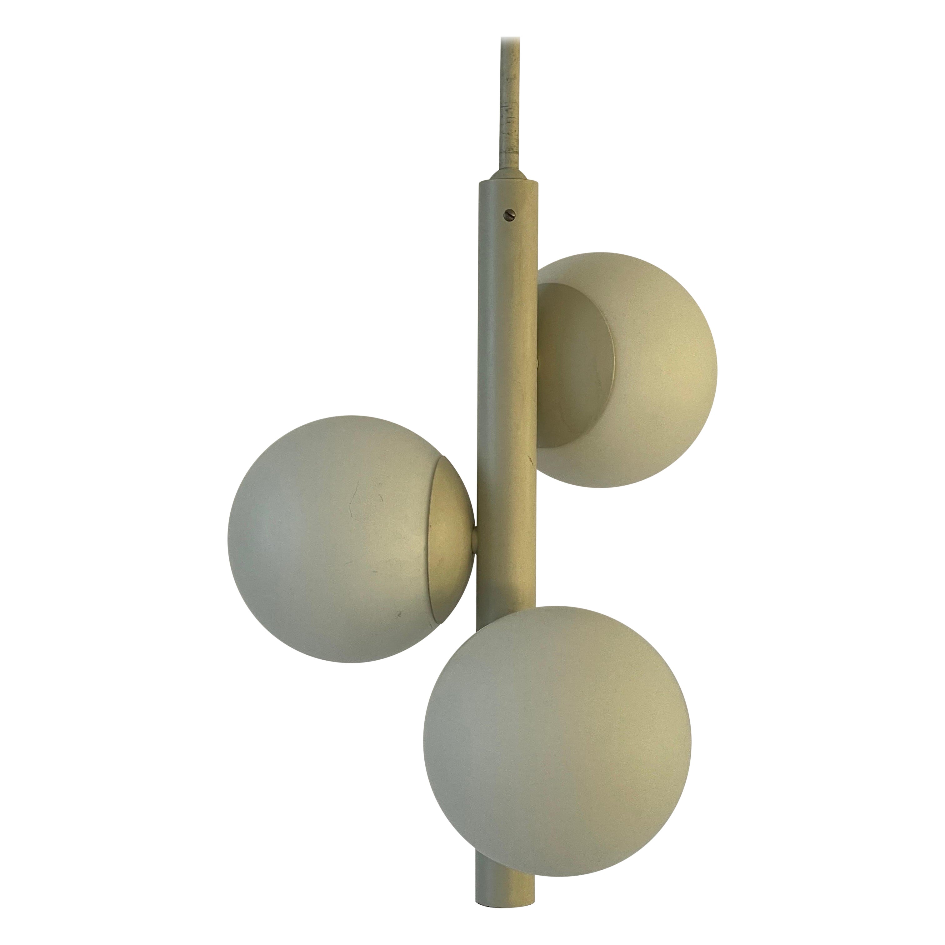 Space Age 3 Balls Pendant Lamp by Kaiser Leuchten, 1970s, Germany
