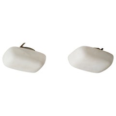 Italienische Designerin, Einbaubeleuchtung, Glas, Metall, Italien, 1960er Jahre