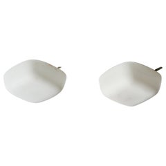 Italienische Designerin, Einbaubeleuchtung, Glas, Metall, Italien, 1960er Jahre