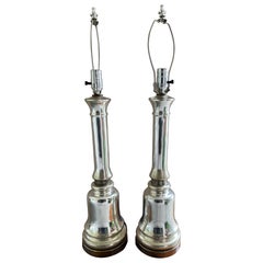 Pair of Mercury Glass Table Lamps