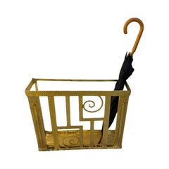 Umbrella Stand in iron, gilded with leaf , 1930, France