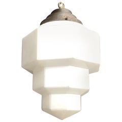 Art deco skyscraper pendant light 1930s