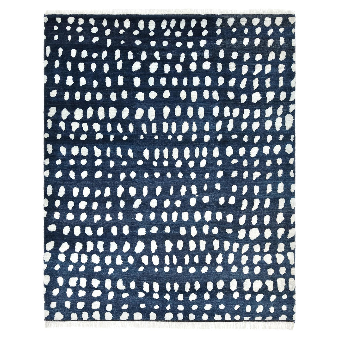 Bohemian Animal Hand Made Blue Area Rug 3' 0" x 5' 0"