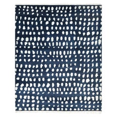 Tappeto per l'area blu Bohemian Animal Hand Made 3' 0" x 5' 0"