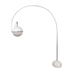 Bogenlampe aus den 70er Jahren, Modell Focus, entworfen von Fabio Lenci für Guzzini