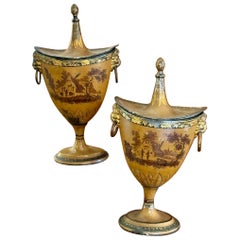 Coppia di urne in stile Reggenza del XIX secolo