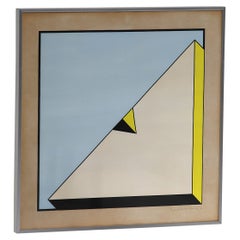 1970 artwork gouache on paper by Vincent Van Den Meersch