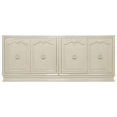 Classical Revival Mid-Century White Lacquered Sideboard Credenza by Henredon 6