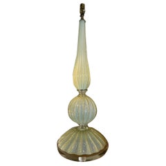 Large Scale Murano Opalescent and Gold Lamp