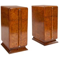 Quality Pair of Art Deco Bedside Cabinets