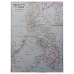 Mapa antiguo original de Filipinas. C.1900