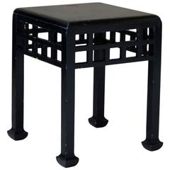 French 1920s Chinese Style Stool Attributed to Atelier Martine 4