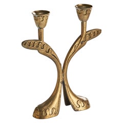 Designer austriaco, Candelabro, Ottone, Austria, anni '30
