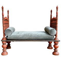 19th Century Indian "Maharaja Bed"