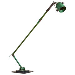 Giant Green Industrial Floor Lamp