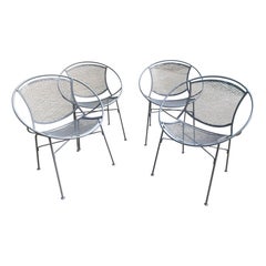 tempestini for salterini gray radar chairs - set of 4