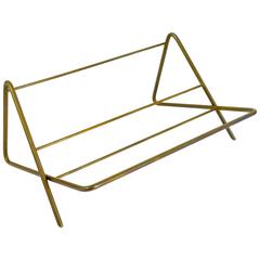 Carl Auböck Modernist Book Stand, Brass, Austria, 1950s 6