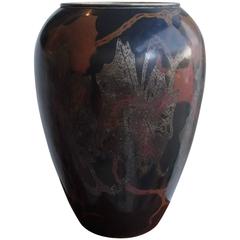 Large Art Deco Copper Dinanderie Vase by WMF