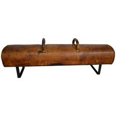 Antique Leather Pommel as Bench