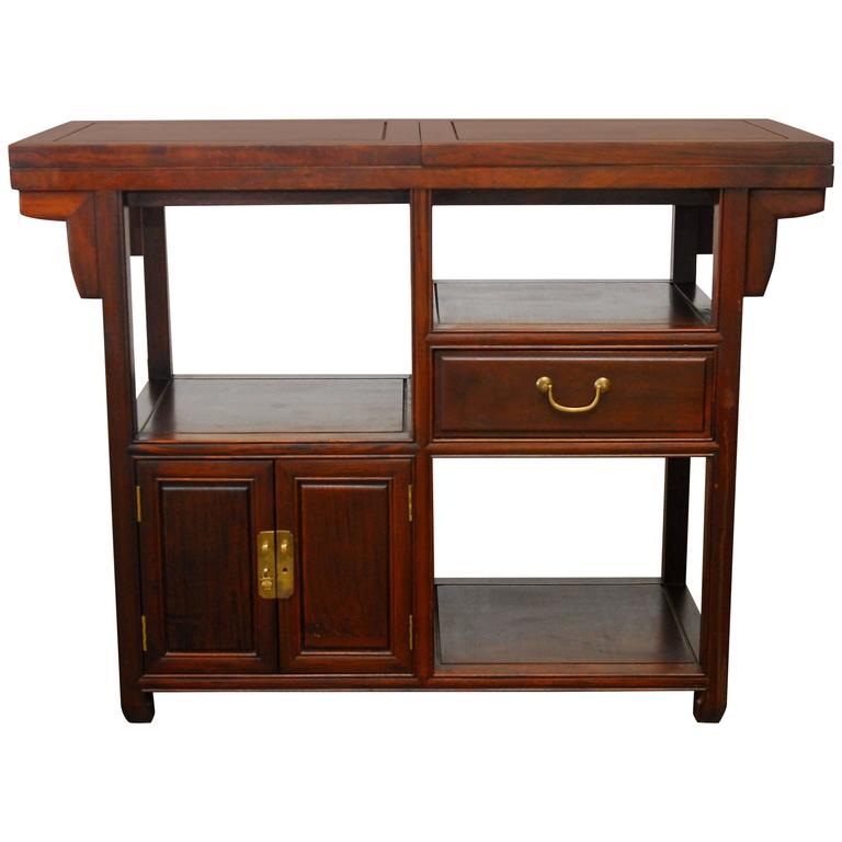 Chinese Rosewood Buffet Serving Table For Sale at 1stdibs