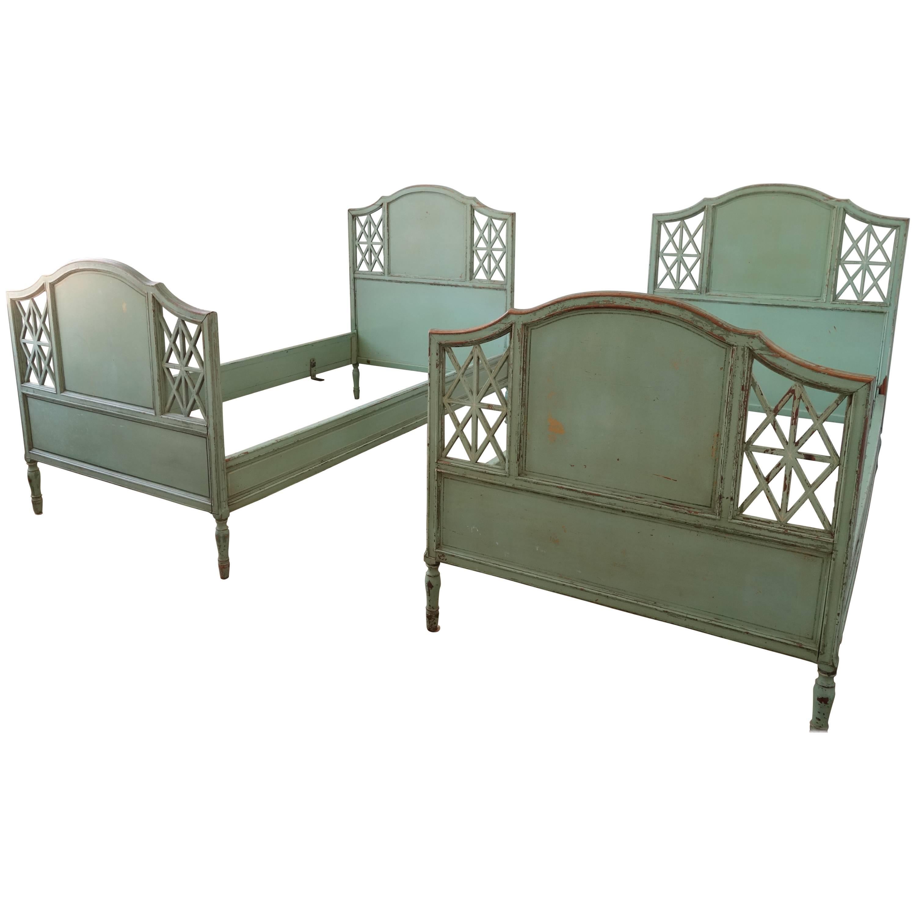 Pair of 1930 Twin Beds For Sale