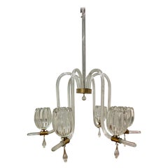 Seguso chandelier Murano Italy 1940