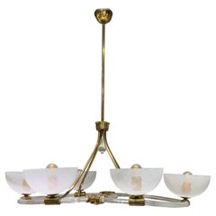 Murano-Kronleuchter um 1940, Seguso zugeschrieben