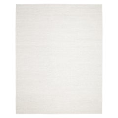 Contemporary Solid Hand Made Ivory Area Rug 5' 0" x 8' 0"