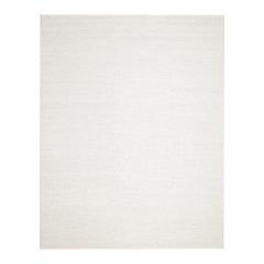 Contemporary Solid Hand Made Ivory Area Rug 3' 0" x 5' 0"