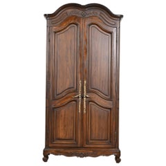 John Stuart French Provincial Louis XV Oak Armoire Dresser or Linen Press