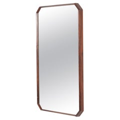 Dnon Cavalli Italienisch Midcentury Massivholzrahmen Wandspiegel für Tredici 1960s