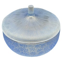 A R.Lalique Eglantines Art Deco Glass Boxes