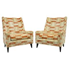 Pair of Harvey Probber Mid-Century Modern Curved Back Lounge or Club Chairs 6