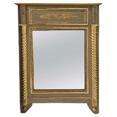Small 19th Century Empire Mirror with Water Gilding