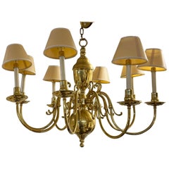 Vintage English Georgian style Eight arm Chandelier