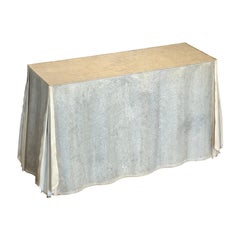 Galvanized steel drape console table John Dickinson style