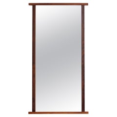 Espejo de pared de teca y palisandro de mediados de siglo Kipp Steward para Calvin