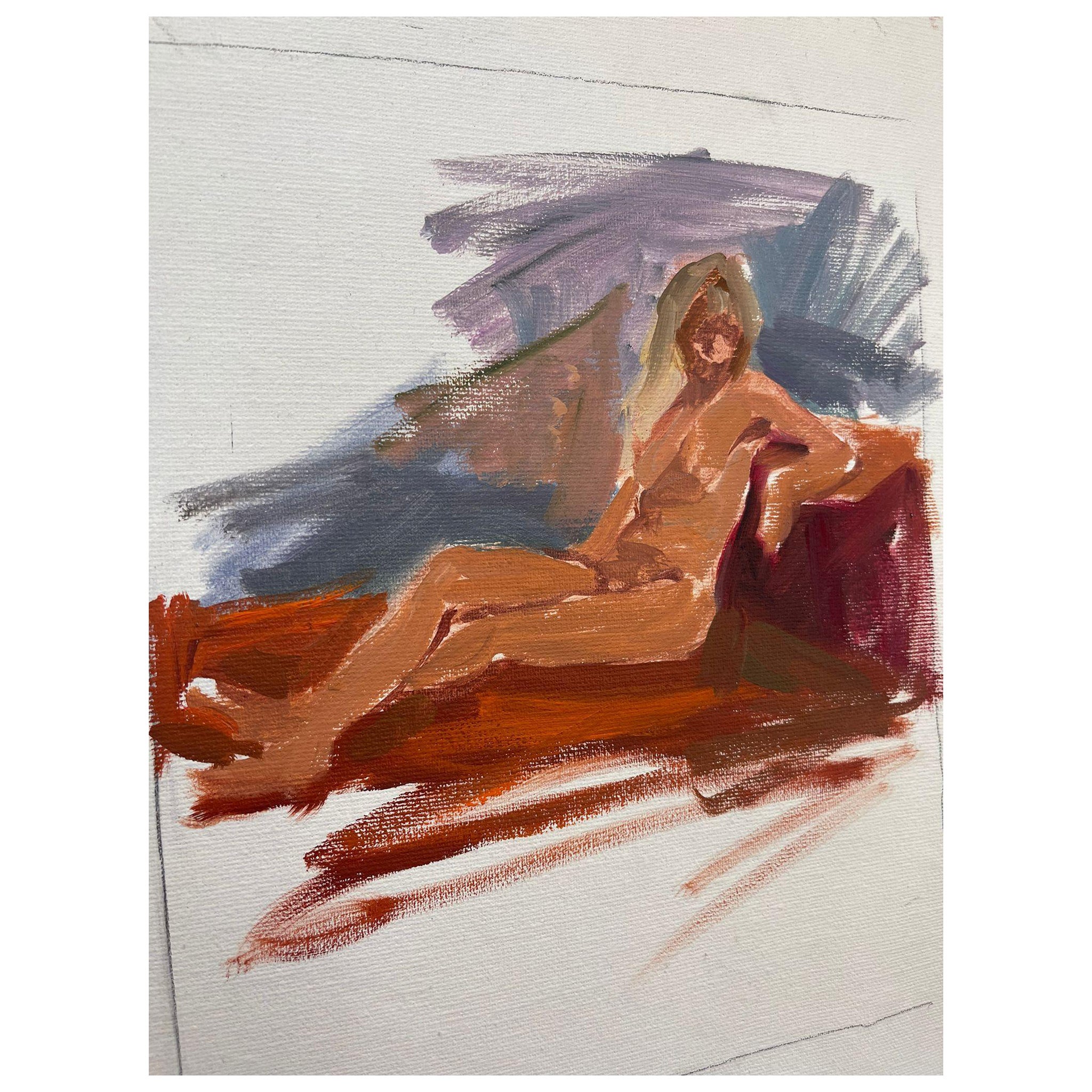 Opera d'arte astratta su tela (senza cornice Wood)